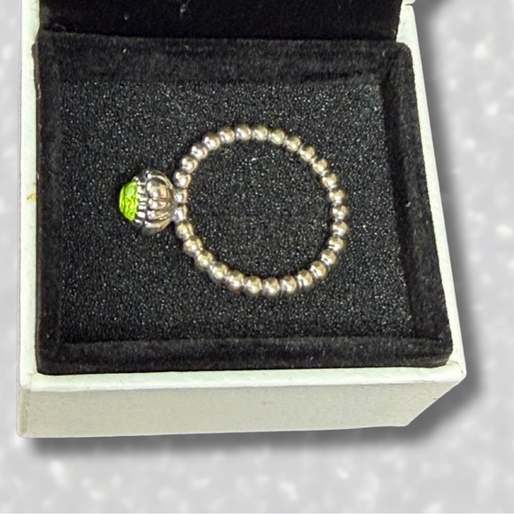 Pandora August Birthday Blooms ring size: 8.5